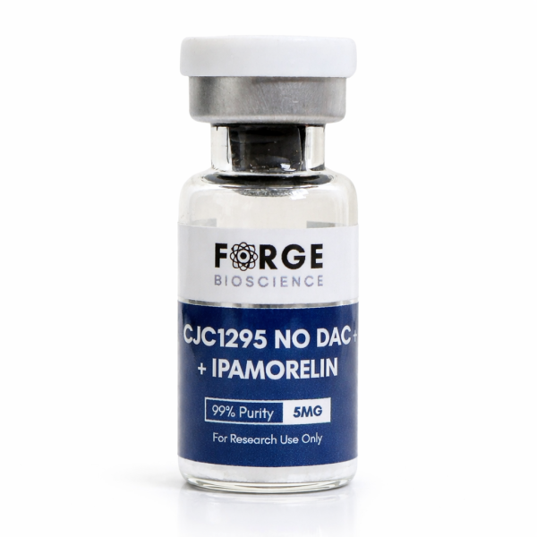 CJC-1295 No DAC and Ipamorelin research-grade peptide vial
