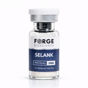 Selank 5mg research-grade peptide in sterile vial